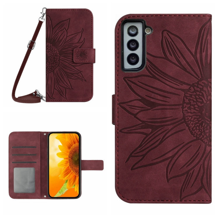 Skin Feel Sun Flower Pattern Flip Leather Phone Case