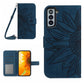 Skin Feel Sun Flower Pattern Flip Leather Phone Case