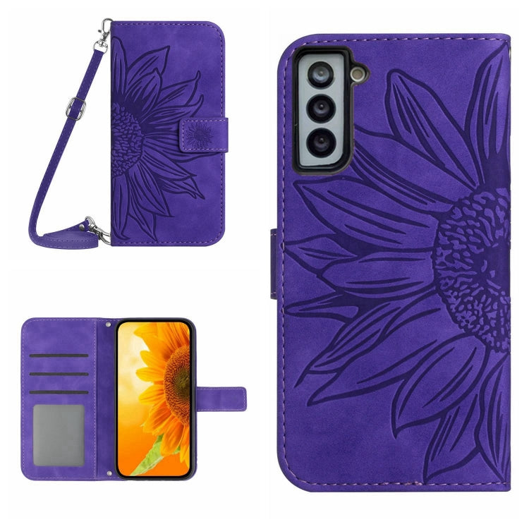 Skin Feel Sun Flower Pattern Flip Leather Phone Case