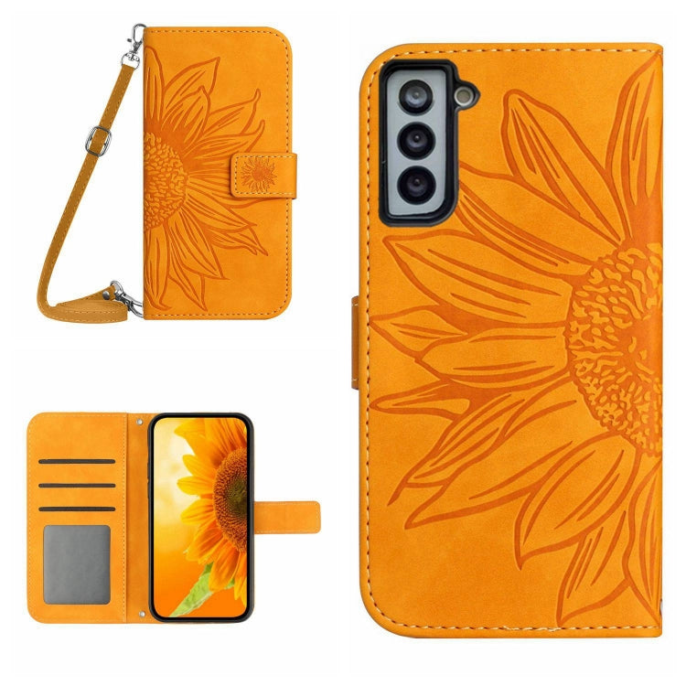 Skin Feel Sun Flower Pattern Flip Leather Phone Case