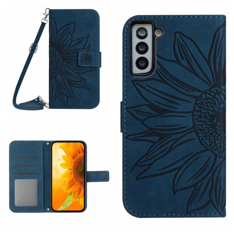 Skin Feel Sun Flower Pattern Flip Leather Phone Case