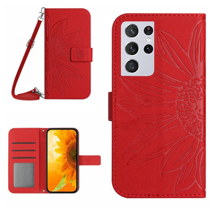 Skin Feel Sun Flower Pattern Flip Leather Phone Case