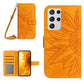 Skin Feel Sun Flower Pattern Flip Leather Phone Case