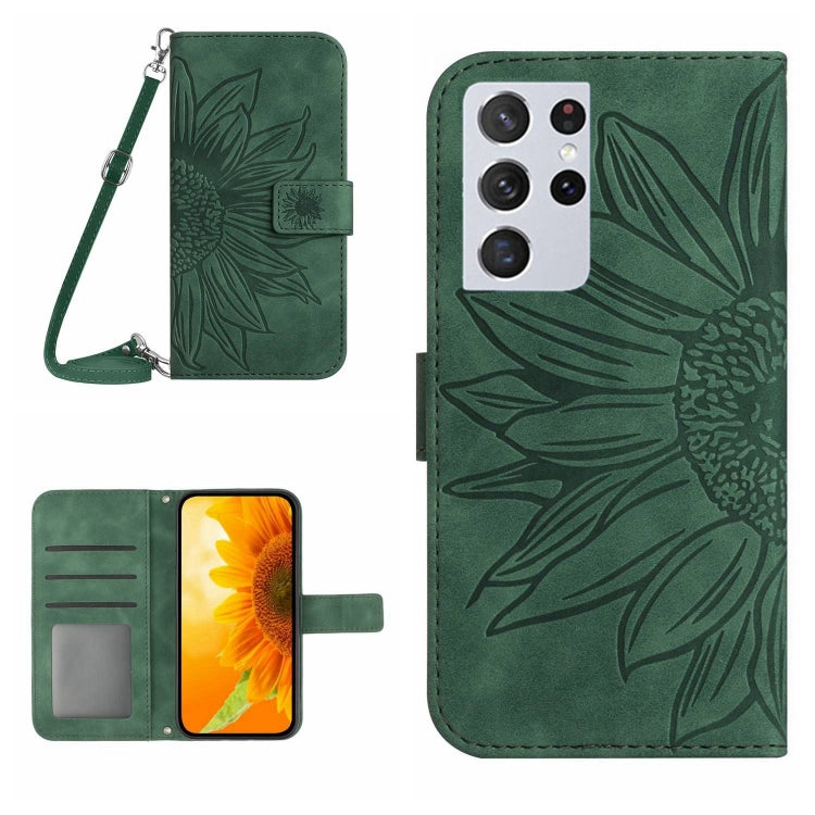 Skin Feel Sun Flower Pattern Flip Leather Phone Case