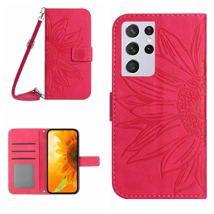 Skin Feel Sun Flower Pattern Flip Leather Phone Case
