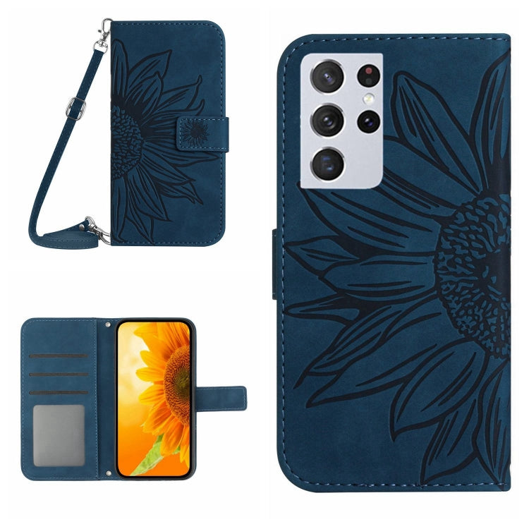 Skin Feel Sun Flower Pattern Flip Leather Phone Case