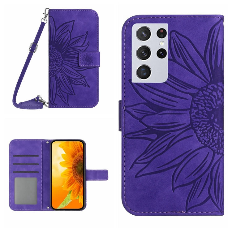 Skin Feel Sun Flower Pattern Flip Leather Phone Case