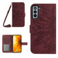 Skin Feel Sun Flower Pattern Flip Leather Phone Case