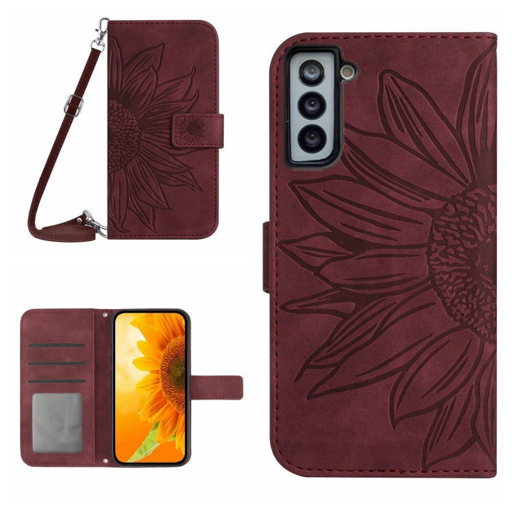 Skin Feel Sun Flower Pattern Flip Leather Phone Case
