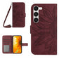 Skin Feel Sun Flower Pattern Flip Leather Phone Case