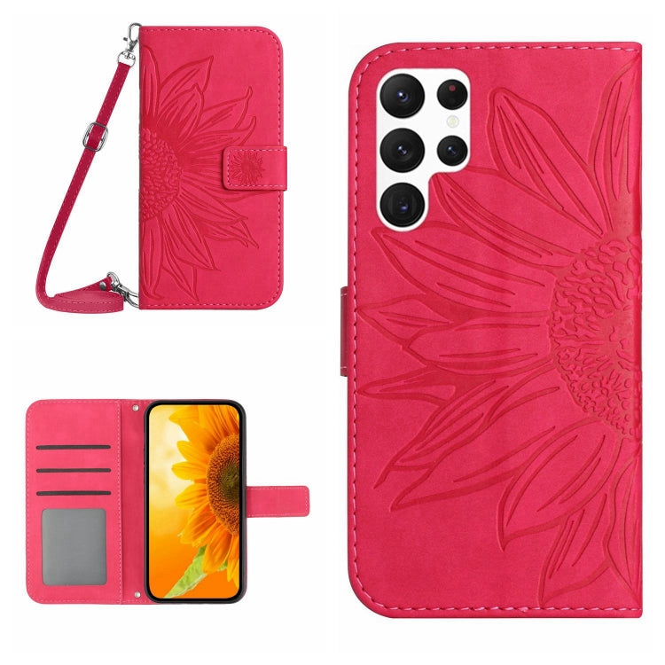 Skin Feel Sun Flower Pattern Flip Leather Phone Case