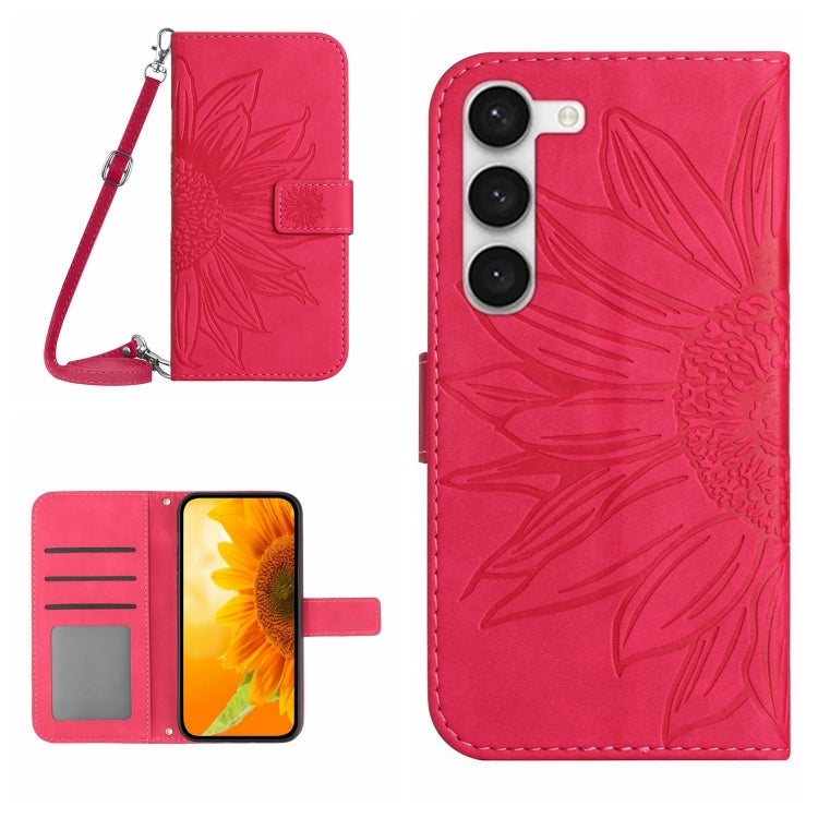 Skin Feel Sun Flower Pattern Flip Leather Phone Case