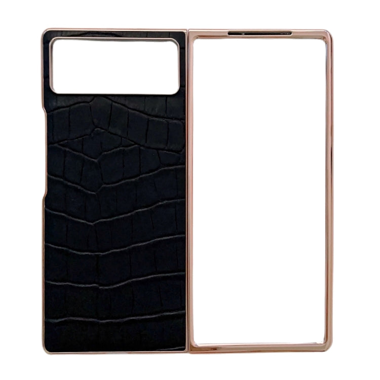 Crocodile Texture Genuine Leather Electroplating Phone Case, For Samsung Galaxy A13 4G, For Samsung Galaxy A23 4G/5G, For Samsung Galaxy A33 5G, For Samsung Galaxy A53 5G, For Samsung Galaxy A73 5G, For Samsung Galaxy Z Flip3 5G������������������������...