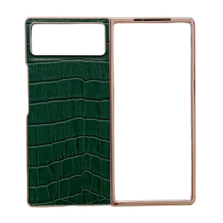 Crocodile Texture Genuine Leather Electroplating Phone Case, For Samsung Galaxy A13 4G, For Samsung Galaxy A23 4G/5G, For Samsung Galaxy A33 5G, For Samsung Galaxy A53 5G, For Samsung Galaxy A73 5G, For Samsung Galaxy Z Flip3 5G������������������������...