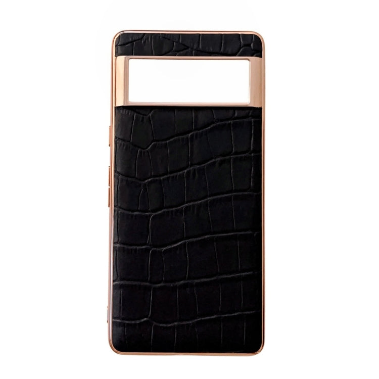 Crocodile Texture Genuine Leather Electroplating Phone Case, For Samsung Galaxy A13 4G, For Samsung Galaxy A23 4G/5G, For Samsung Galaxy A33 5G, For Samsung Galaxy A53 5G, For Samsung Galaxy A73 5G, For Samsung Galaxy Z Flip3 5G������������������������...