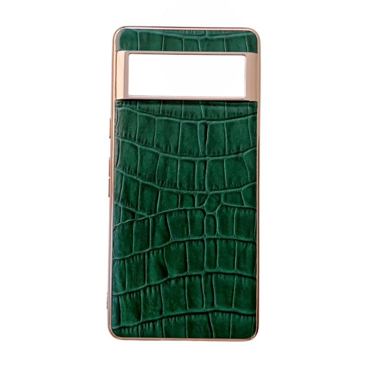 Crocodile Texture Genuine Leather Electroplating Phone Case, For Samsung Galaxy A13 4G, For Samsung Galaxy A23 4G/5G, For Samsung Galaxy A33 5G, For Samsung Galaxy A53 5G, For Samsung Galaxy A73 5G, For Samsung Galaxy Z Flip3 5G������������������������...