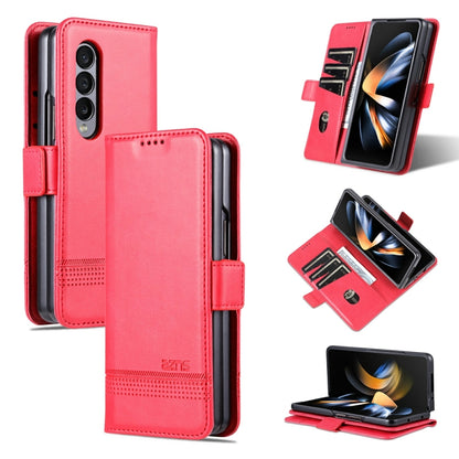 AZNS Magnetic Calf Texture Horizontal Flip Leather Phone Case, For Samsung Galaxy Z Fold3 5G, For Samsung Galaxy Z Fold4