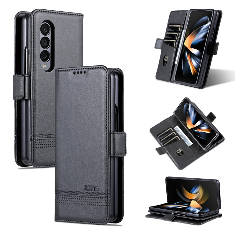 AZNS Magnetic Calf Texture Horizontal Flip Leather Phone Case, For Samsung Galaxy Z Fold3 5G, For Samsung Galaxy Z Fold4
