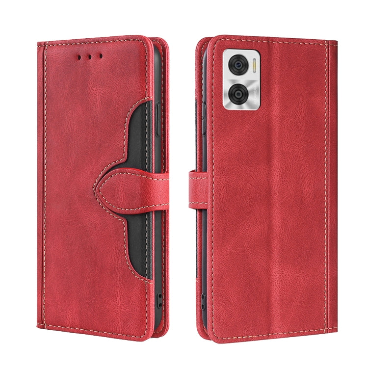 Skin Feel Magnetic Buckle Leather Phone Case, For Motorola Moto E22/E22i, For Samsung Galaxy A04, For TCL 305i, For Nokia G60 5G, For Honor X8 5G/X6
