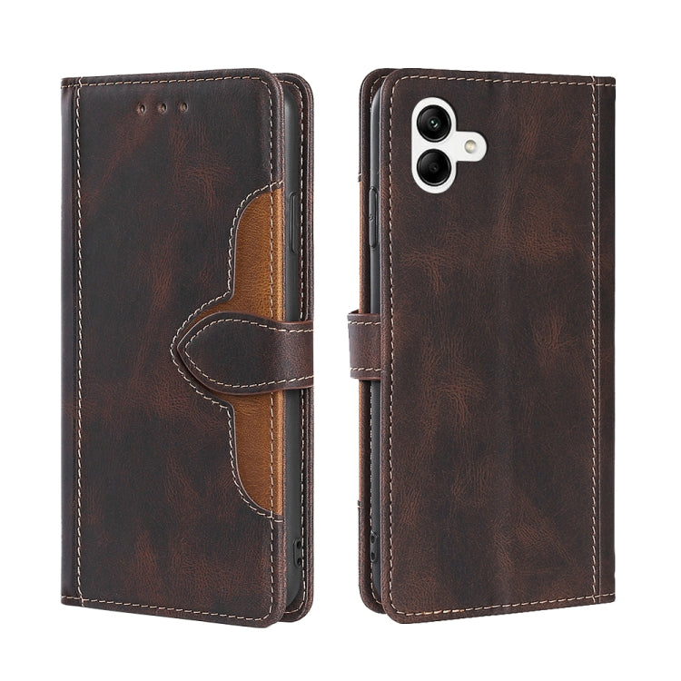 Skin Feel Magnetic Buckle Leather Phone Case, For Motorola Moto E22/E22i, For Samsung Galaxy A04, For TCL 305i, For Nokia G60 5G, For Honor X8 5G/X6