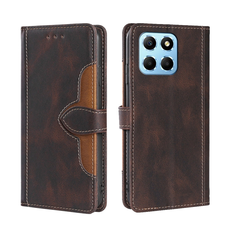Skin Feel Magnetic Buckle Leather Phone Case, For Motorola Moto E22/E22i, For Samsung Galaxy A04, For TCL 305i, For Nokia G60 5G, For Honor X8 5G/X6