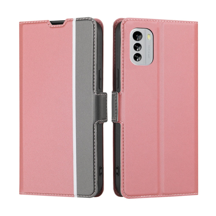 Twill Texture Side Buckle Leather Phone Case, For Motorola Moto E22/E22i, For Samsung Galaxy A04, For Nokia G60 5G, For Honor X8 5G/X6