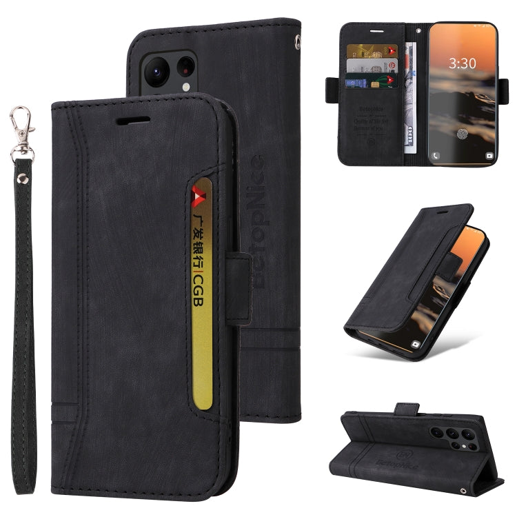 BETOPNICE Dual-side Buckle Leather Phone Case, For Samsung Galaxy S23 Ultra 5G