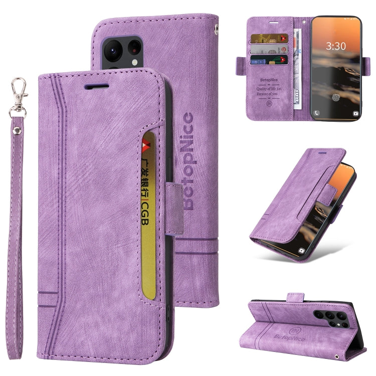 BETOPNICE Dual-side Buckle Leather Phone Case, For Samsung Galaxy S23 Ultra 5G