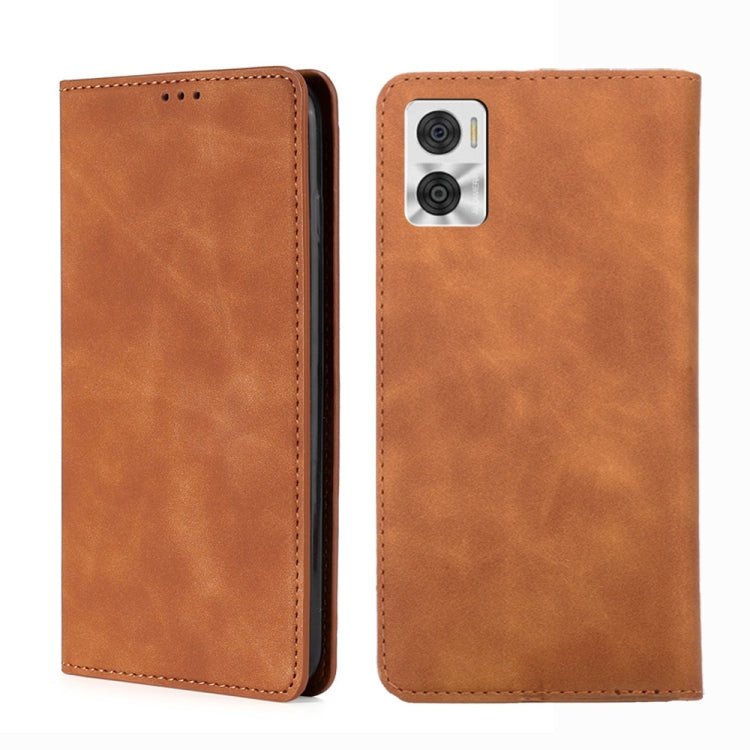 Skin Feel Magnetic Horizontal Flip Leather Phone Case, For Motorola Moto E22/E22i, For Samsung Galaxy A04, For Nokia G60 5G, For Honor X8 5G/X6