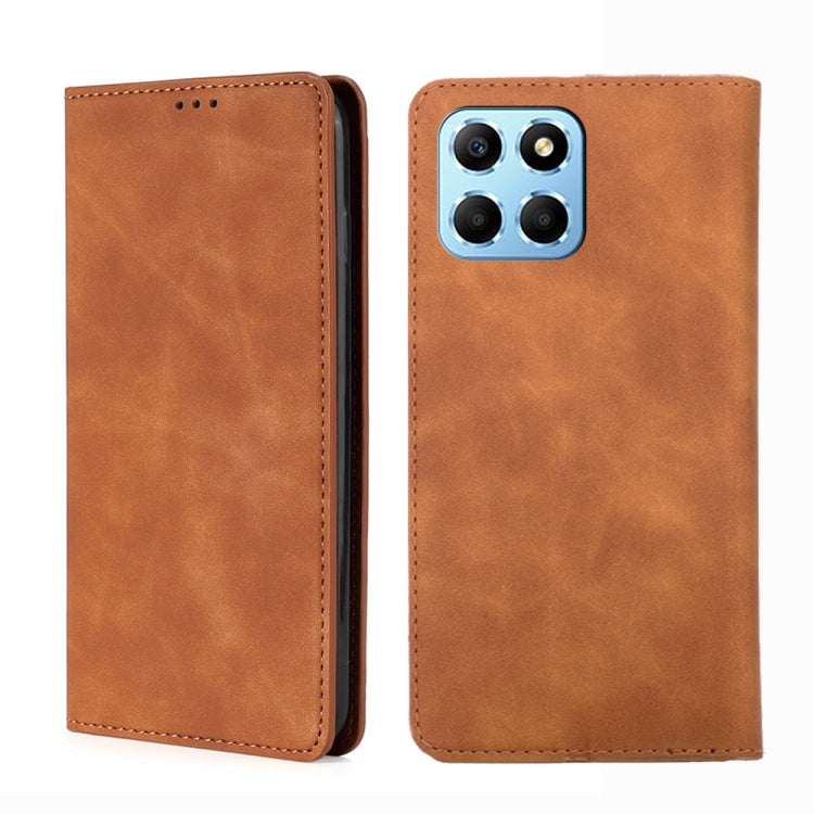 Skin Feel Magnetic Horizontal Flip Leather Phone Case, For Motorola Moto E22/E22i, For Samsung Galaxy A04, For Nokia G60 5G, For Honor X8 5G/X6