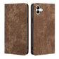 RFID Anti-theft Brush Magnetic Leather Phone Case