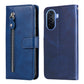 Calf Texture Zipper Leather Phone Case, For Huawei nova Y70 / Y70 Plus/ Enjoy 50, For Huawei nova Y90 / Enjoy 50 Pro, For Honor X8 5G / X6, For Samsung Galaxy A14 5G, For OPPO A17