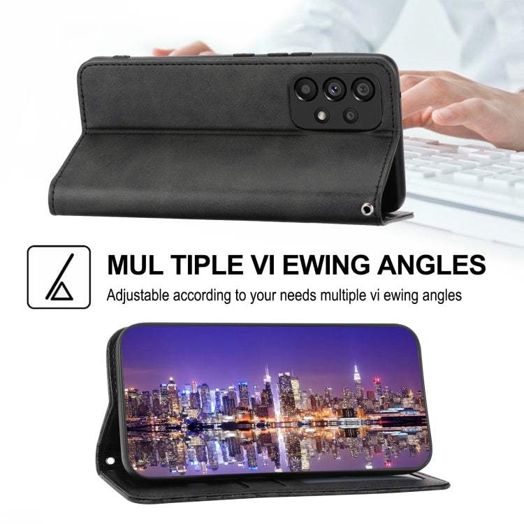 Cubic Grid Calf Texture Magnetic Closure Leather Phone Case, For Samsung Galaxy A23 4G/5G/M13 4G/F23/M23 5G, For Samsung Galaxy A33 5G, For Samsung Galaxy A23e/A23S/A23 5G/A22e, For Samsung Galaxy A14 5G