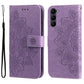 7-petal Flowers Embossing Leather Phone Case