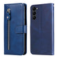 Calf Texture Zipper Leather Phone Case, For Samsung Galaxy S23 5G, For Samsung Galaxy S23+ 5G, For Samsung Galaxy S23 Ultra 5G