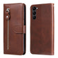 Calf Texture Zipper Leather Phone Case, For Samsung Galaxy S23 5G, For Samsung Galaxy S23+ 5G, For Samsung Galaxy S23 Ultra 5G