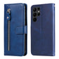 Calf Texture Zipper Leather Phone Case, For Samsung Galaxy S23 5G, For Samsung Galaxy S23+ 5G, For Samsung Galaxy S23 Ultra 5G