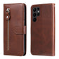 Calf Texture Zipper Leather Phone Case, For Samsung Galaxy S23 5G, For Samsung Galaxy S23+ 5G, For Samsung Galaxy S23 Ultra 5G