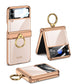GKK Magnetic Folding Phantom Rotary Phone Case with Ring Holder, For Samsung Galaxy Z Flip4