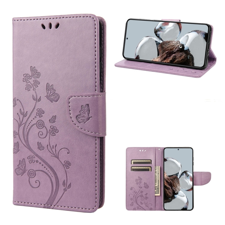 Butterfly Flower Pattern Flip Leather Phone Case, For Samsung Galaxy A14 5G, For Xiaomi 12T / 12T Pro / Redmi K50 Ultra, For Google Pixel 7 5G, For Google Pixel 7 Pro 5G