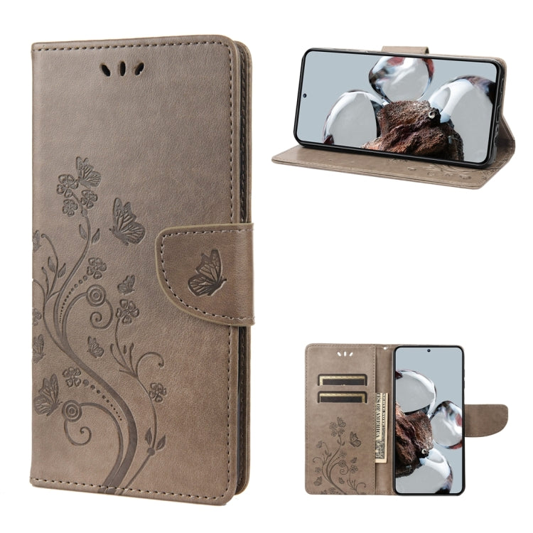 Butterfly Flower Pattern Flip Leather Phone Case, For Samsung Galaxy A14 5G, For Xiaomi 12T / 12T Pro / Redmi K50 Ultra, For Google Pixel 7 5G, For Google Pixel 7 Pro 5G