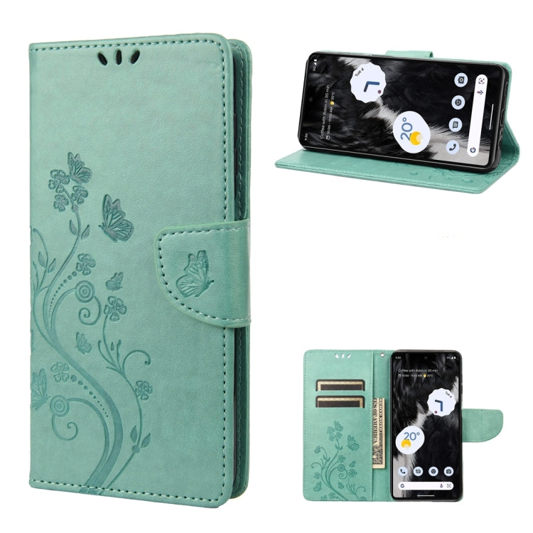 Butterfly Flower Pattern Flip Leather Phone Case, For Samsung Galaxy A14 5G, For Xiaomi 12T / 12T Pro / Redmi K50 Ultra, For Google Pixel 7 5G, For Google Pixel 7 Pro 5G