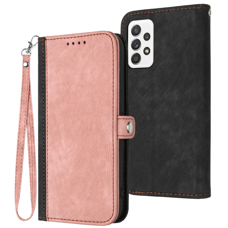 Side Buckle Double Fold Hand Strap Leather Phone Case