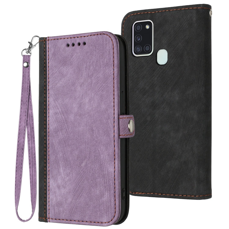 Side Buckle Double Fold Hand Strap Leather Phone Case