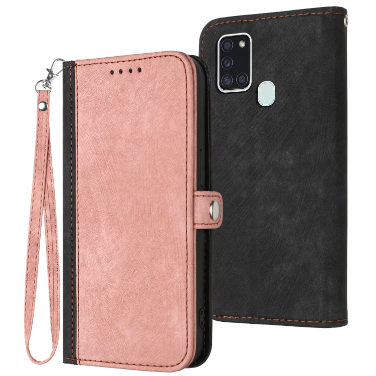 Side Buckle Double Fold Hand Strap Leather Phone Case