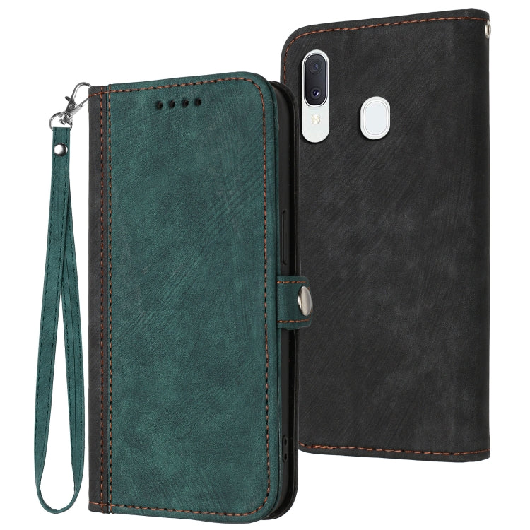 Side Buckle Double Fold Hand Strap Leather Phone Case