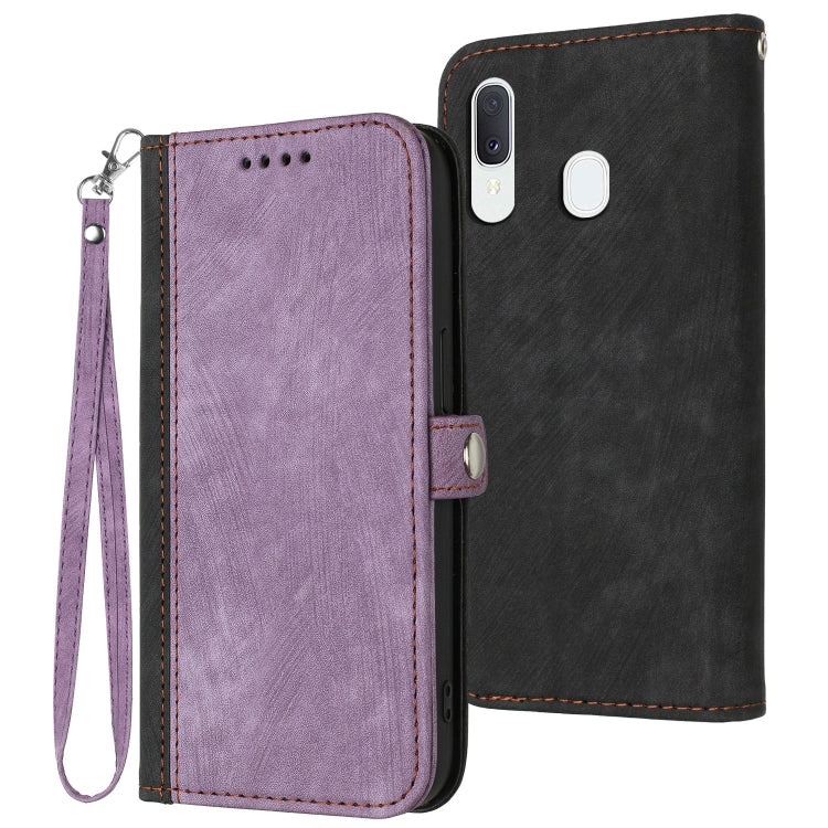 Side Buckle Double Fold Hand Strap Leather Phone Case