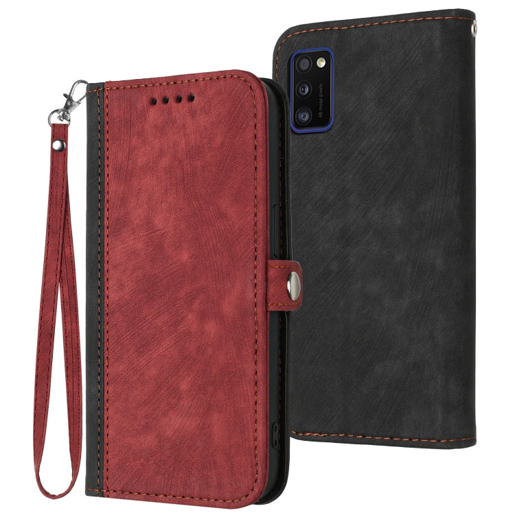 Side Buckle Double Fold Hand Strap Leather Phone Case