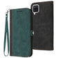 Side Buckle Double Fold Hand Strap Leather Phone Case