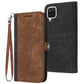 Side Buckle Double Fold Hand Strap Leather Phone Case